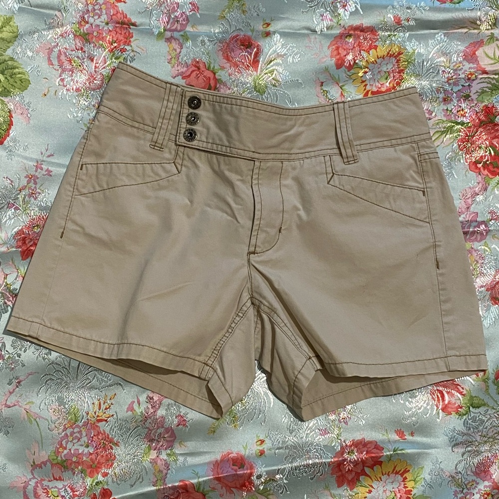 Tommy Hilfiger Womens Tannish Beige Shorts Size 2